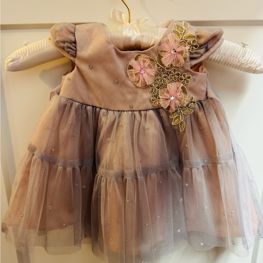 Elegant Floral Embellished Dress